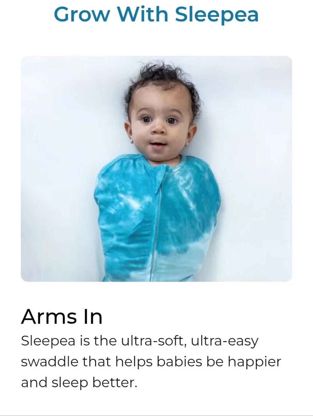 Happiest Baby Sleepea Swaddle Sleep Sack Charcoal Planets Size Medium 2-4 Months